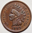 1903 Indian Head Cent Penny