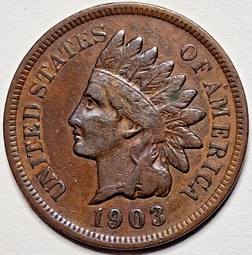 1903 Indian Head Cent Penny