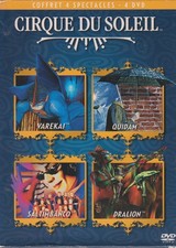COFFRET 4 DVD CIRQUE DU SOLEIL VAREKAL QUIDAM SALTIMBANCO DRALION