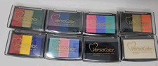 Lot of 8 Tsukineko VersaColor Pigment Ink Pads 6- 3 Color Pads NEW SEALED