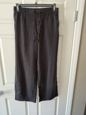 Old Navy Women s Wide Leg Linen Pants Black S...