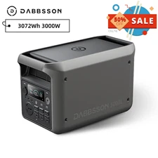 🔥3072Wh 3000W Portable Power Station Solar Generator for Emergency Power Supply