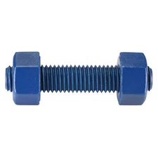 Usa Fastener B7-.625-3.25 Threaded Stud, Fluoropolymer Coated, 4 Pk