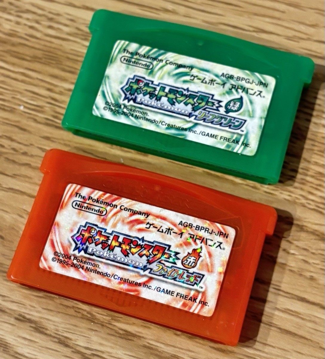 Pokemon Fire Red Leaf Green set Japanese GameBoy Advance