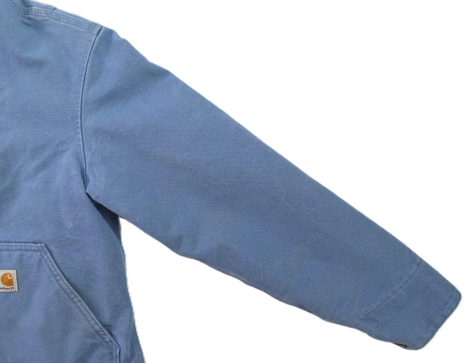 CARHARTT WJ022 США женщин средний синий каньон шерпа с подкладкой с капюшоном Куртка Пальто - Изображение 3 из 4