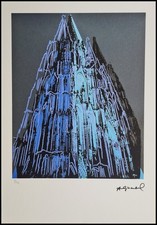 ANDY WARHOL * Cologne Cathedral * signed lithograph *Kunstdruck*limited # 12/125