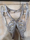 Nina Women Silver Jolie Strappy Rhinestone High Heel Sandals Size 9M Bobbie-JS — photo 5