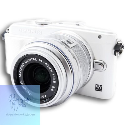 Olympus PEN Lite E-PL6 Mirrorless Kit weiß gebraucht mit neuer SD-Karte sofor...