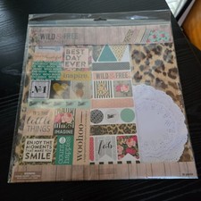 New Wild Free Papercrafting / Scrapbooking Kit Doilies / Stickers / Papers