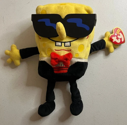 Spongebob Squarepants Tuxedopants 8" Beanie Babies Plush Vintage 2004 w/ Tag
