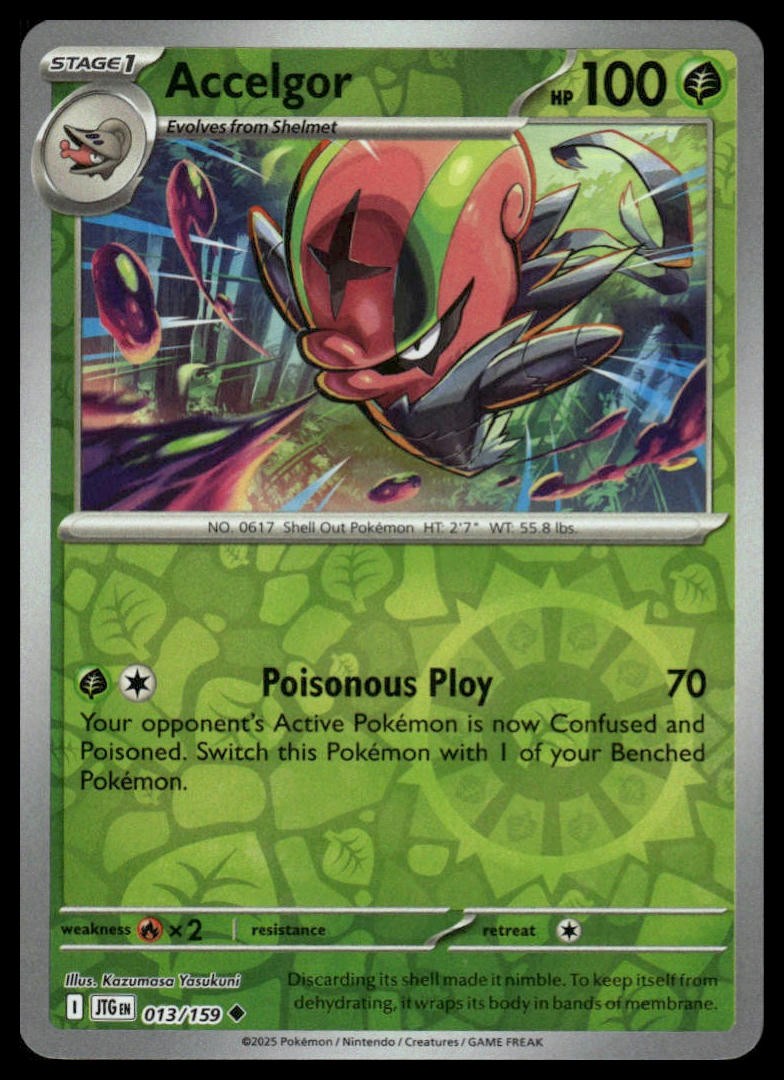 Accelgor SV09: Journey Together #013/159 Reverse Holo NM