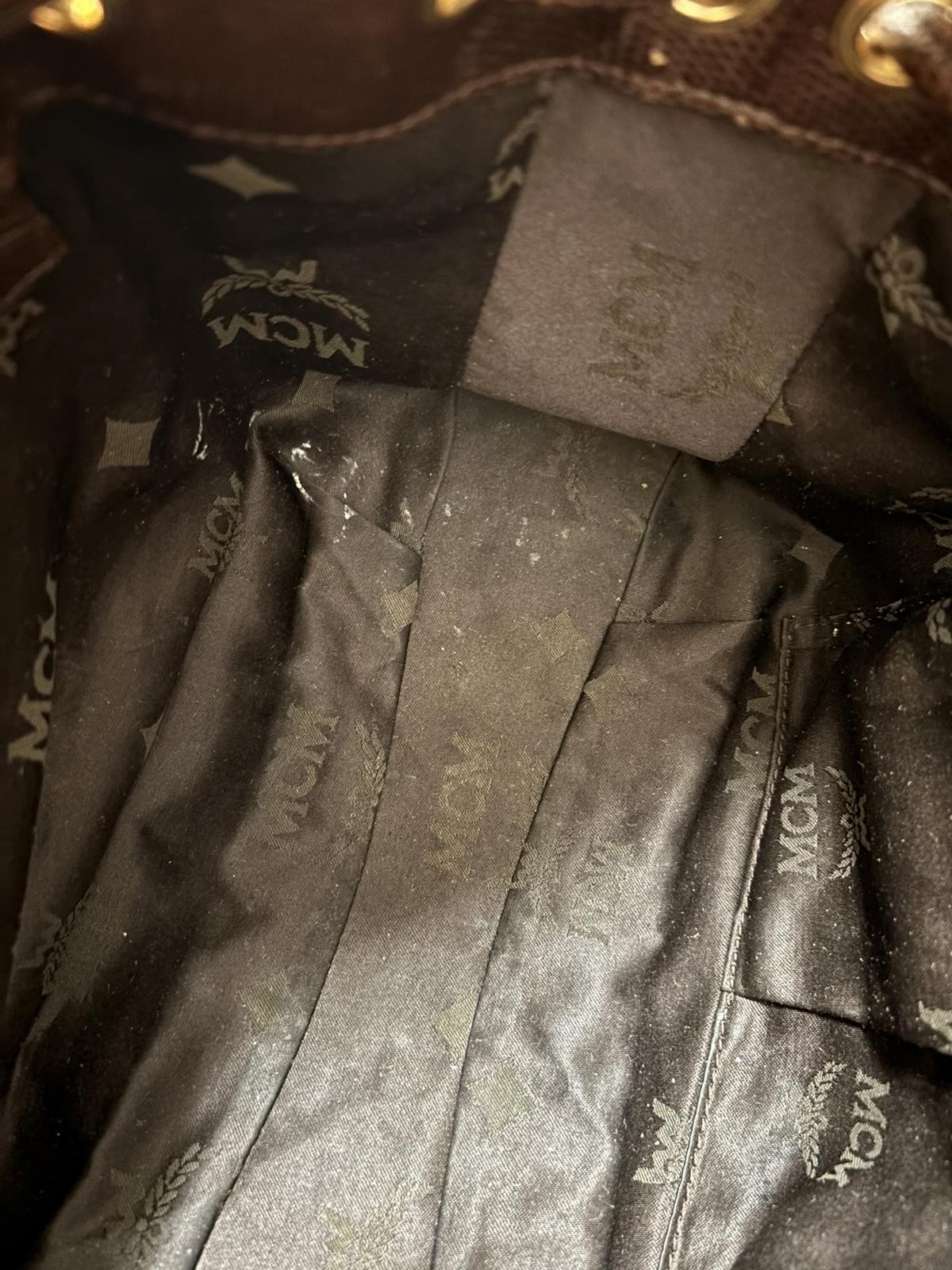 MCM Visetos Python Leather Shoulder Bag H3106 - image 6