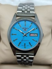 Seiko 5 Automatic Day-Date Watch   Blue Dial,...