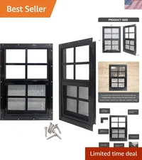 Durable 14" x 21" Shed Windows with Fiberglass Screen for Optimal Ventilation