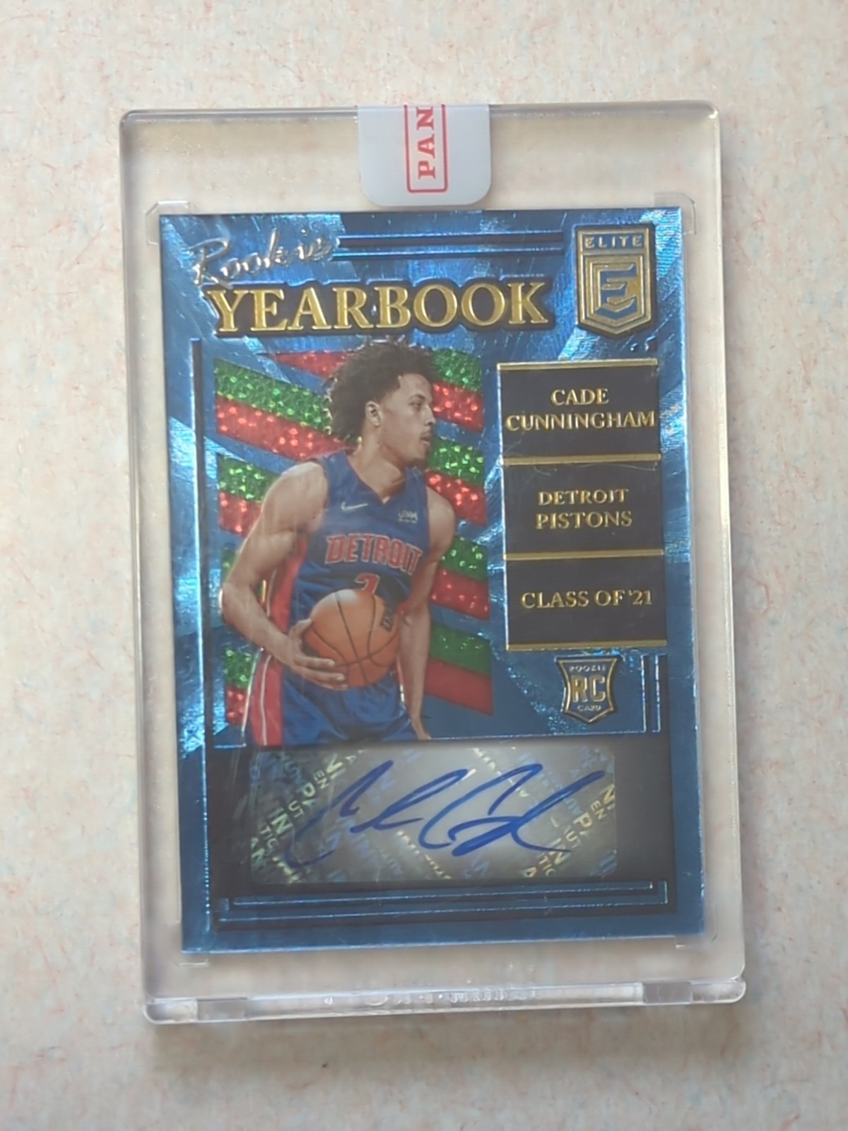 2021-22 Panini Donruss Elite Yearbook Cade Cunningham Auto RC