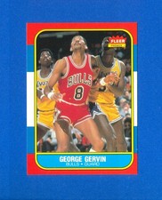 1986/1987 Fleer Basketball#36 George Gervin 86/87 Set Break Card NR/MT Condition