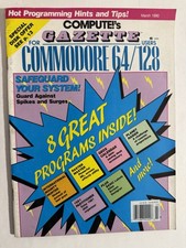 Compute  s Gazette magazine for Commodore Computers - March 1990
