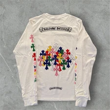 Chrome Hearts Long-Sleeve T-Shirt Multicolor White