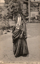 Egyptian Lady - Vintage  Postcard, Ethnic Types