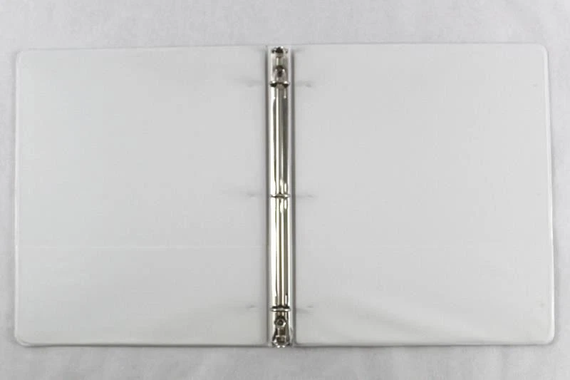 Lote de 4 carpetas de 3 anillos blancas de 1 pulgada usadas de Avery & Wilson Jones Foto 3 de 4