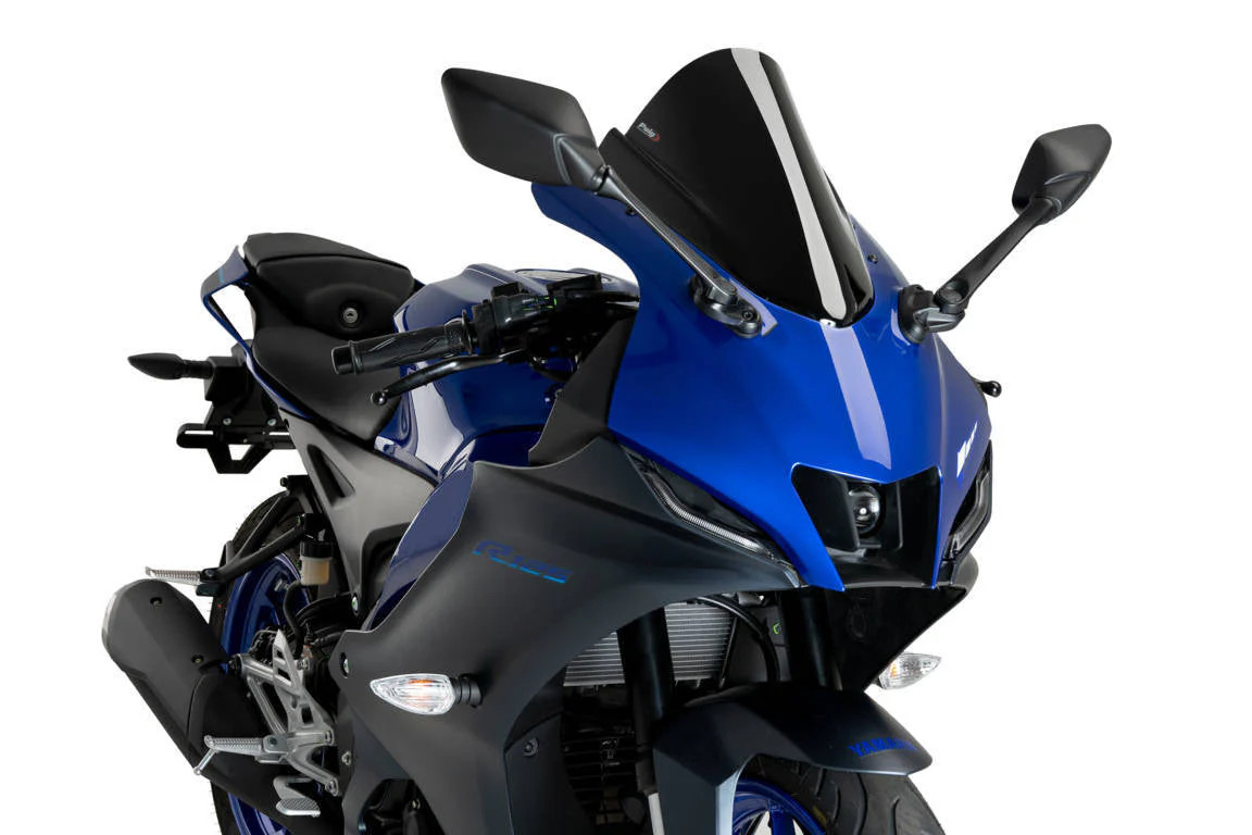 Puig Z-Racing Screen | Black (Opaque) | Yamaha YZF-R125 2023>Current