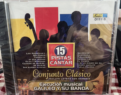 15 Pistas De Cantar Como Conjunto Clásico Karaoke CD Sealed Fuentes Columbia