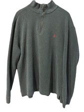 Polo Ralph Lauren 1/4 Zip Long Sleeve Gray Pullover Sweater Men  s Size XL