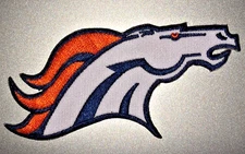 DENVER BRONCOS Embroidered Iron / Sew On Patch 4" X2" SHIPPED FROM USA