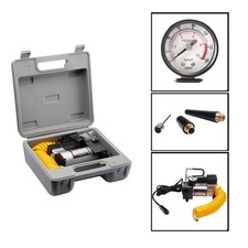 RAD Sportz 12 Volt Electric Tire Air Pump with Gauge for Bike or Auto Rafts