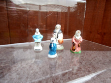 VINTAGE GROUP OF 4 CAKE DECORATIONS/TOPPERS: CERAMIC FRANCE INCLUDING CHARLES IX