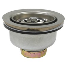 PERFECT PUTTY 59-3130 SS, Zinc,Basket Strainer,4-1/2in 415F49