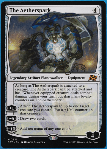 The Aetherspark Aetherdrift NM Mythic Rare MAGIC MTG CARD (ID# 507742) ABUGames - Picture 1 of 2