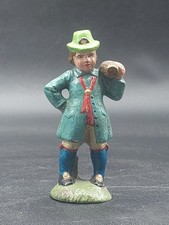Antyczna stara figurka masy - Człowiek z beczką - Figurka masy kolejowej 
