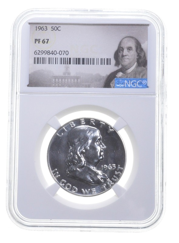 1963 Franklin Half Dollar PF67 NGC Special Label *3230