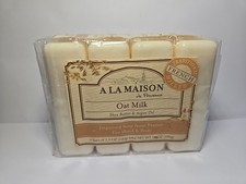 Hand Body Bar Soap, Oat Milk, 4 Bars, 3.5 oz 100 g Each