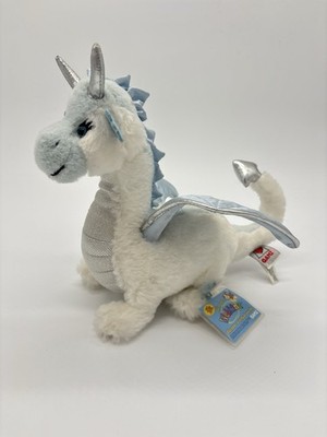 Webkinz Ice Dragon White Plush Stuffed Animal NEW w SEALED CODE 10  Ganz