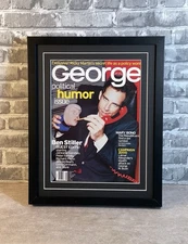 BLACK SHADOW BOX DISPLAY FOR "GEORGE" MAGAZINE (8 X 10 7/8) WITH UV PROTECTION!