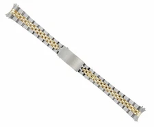 13MM 14K GOLD TWO TONE LADY JUBILEE WATCH BAND FOR 26MM ROLEX DATEJUST 6917 6517