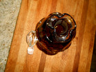 Aseda Glasbruk Heavy Sweden Seda Amber Brown Glass Hand Blown decanter — photo 4
