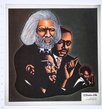 Original VINTAGE 1970s Heat Transfer | Civil Rights Leaders Portrait Montage