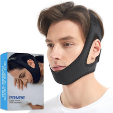 Double Adjustable Chin Strap for CPAP Users - Breathable and Snoring Solution...