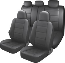 Leather Car Seat Covers For Toyota Full Set 5-seats Front Rear Cushion Protector