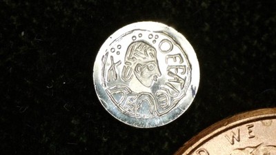 MINIATURE COIN 784 to 796 ENGLAND PENNY of OFFA PROOF LIKE STERLING SILVER