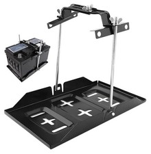 Battery Hold Down Tray Kit, Universal Battery Storage Holder, Metal Battery