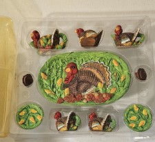 Autumn Accents Porcelain Mini Tea Set 1996 NIB