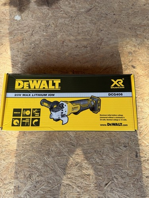 #ad DEWALT DCG406 XR 20V Max Brushless Cordless Angle Grinder 125mm Li Ion 1200W $89.99