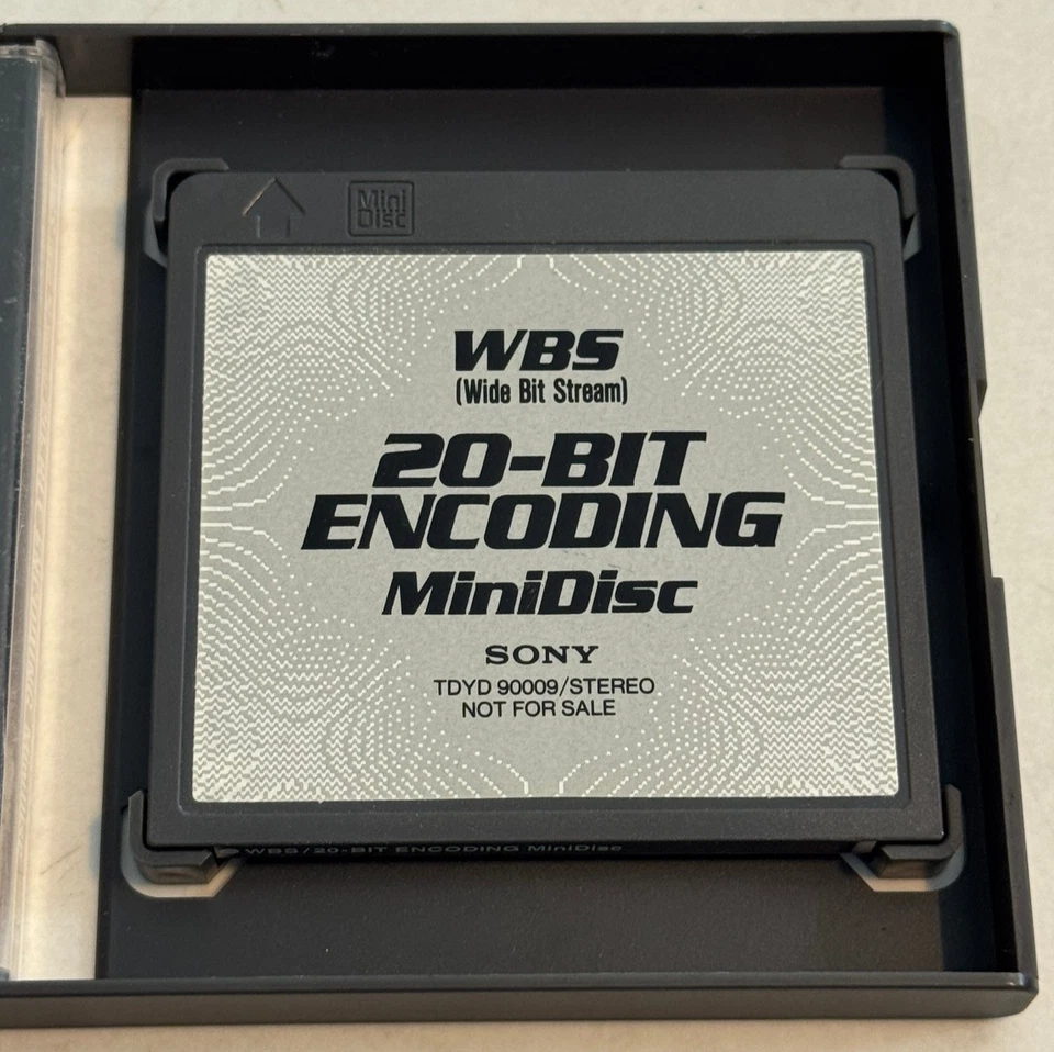 Sony WBS 20-Bits Encoding Minidisc Original Promo - Bild 4 von 4