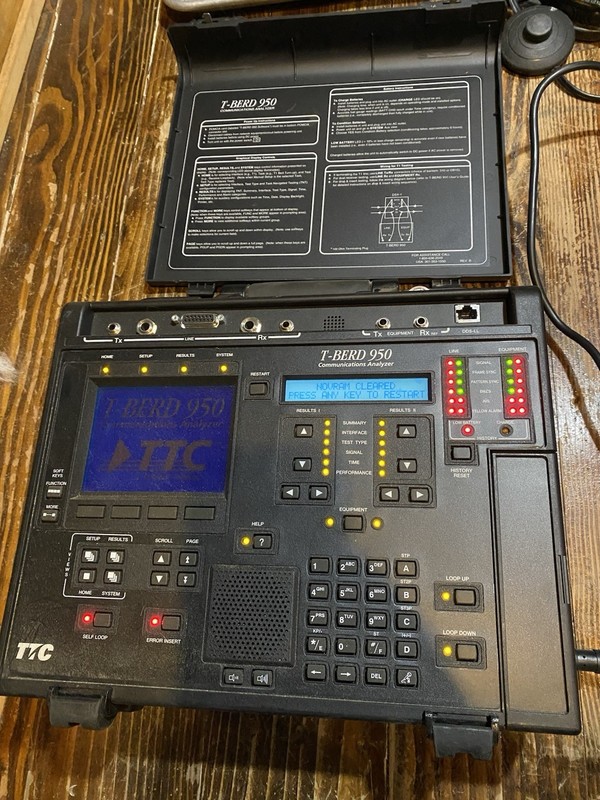 TTC T-BERD 950 Communications Analyzer , Power Tested Only. Pls Read Describtion