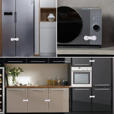 6 PCS Plastic Cupboard Locks for Children Baby Safety Locks, Child Wardrobe L...