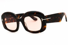 TOM FORD TF1219-52Y-53 Sunglasses Size 53mm 140mm 23mm havana Women NEW